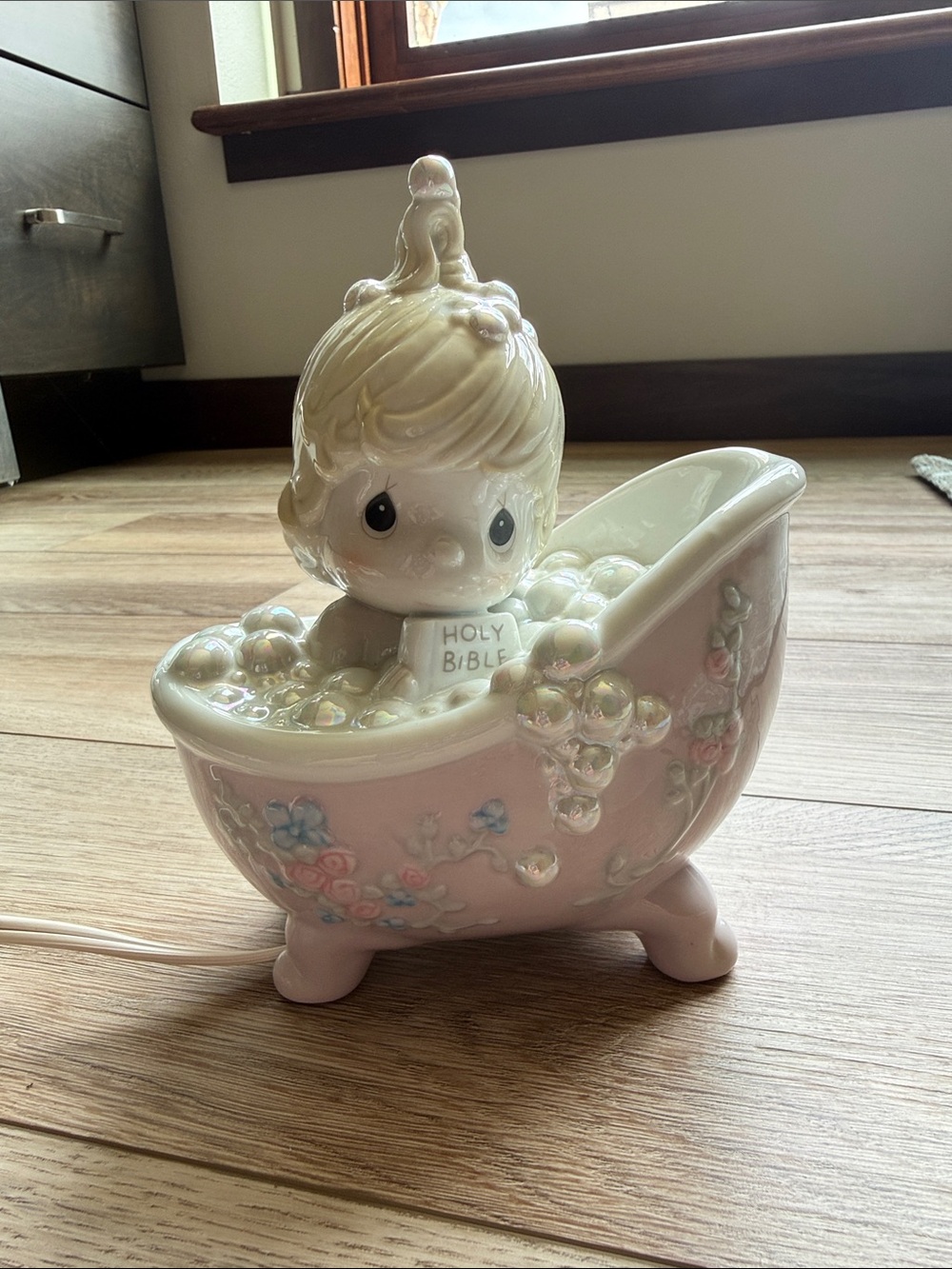 Precious Moments “He Cleansed My Soul” Figurine and Nightlight